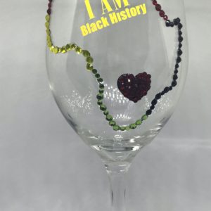 I Am Black History 21oz Stem Wine Glass