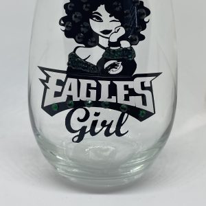 Eagles wine glass