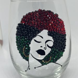 Red/black/green- 21oz wine glass or ceramic mug